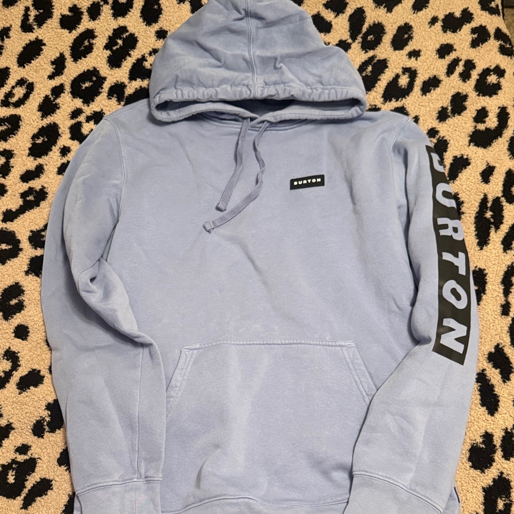 Burton Blue Hoodie with Black Accents (unisex)